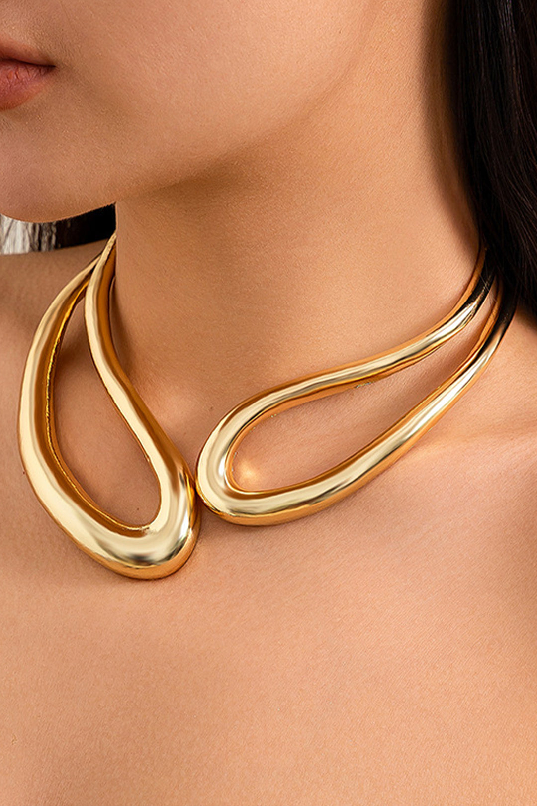 Asymmetrical Cut Collar