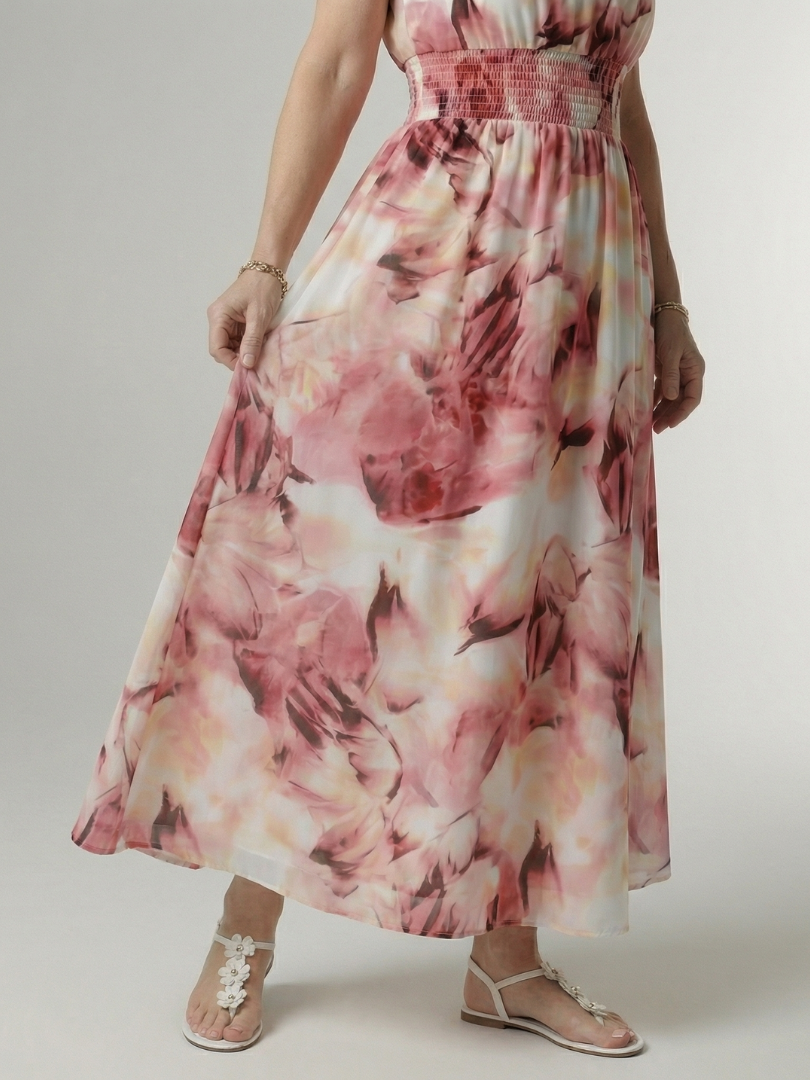 Silvana™ | Vestido Midi Halter con Cintura Ajustada