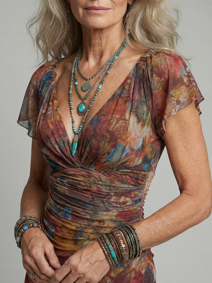 Ainhoa™ | Vestido Midi Halter con Corte Asimétrico y Abertura Lateral