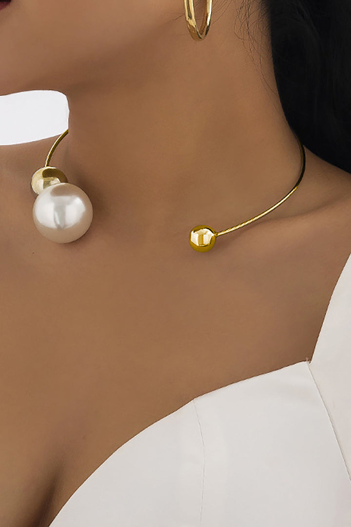 Collares de Perlas Metálicas