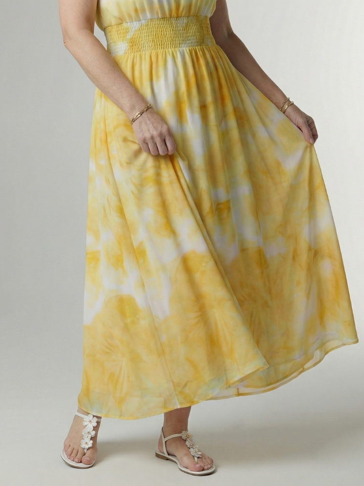 Silvana™ | Vestido Midi Halter con Cintura Ajustada