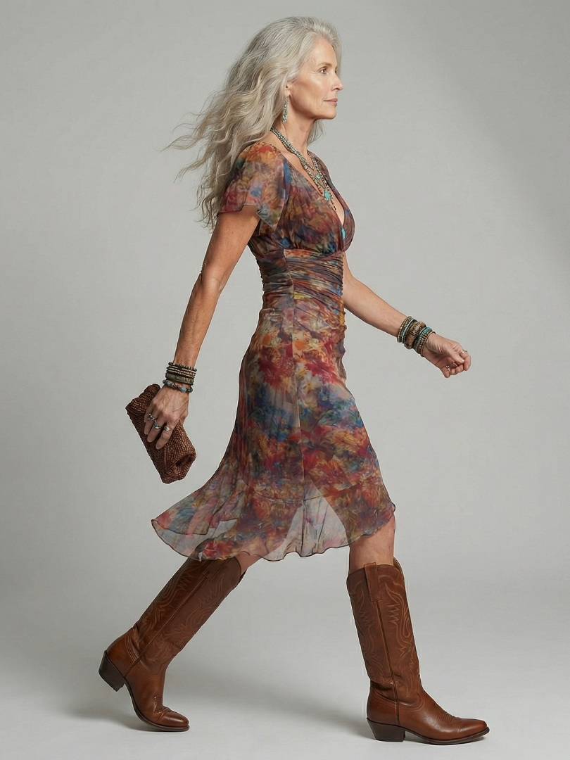 Ainhoa™ | Vestido Midi Halter con Corte Asimétrico y Abertura Lateral