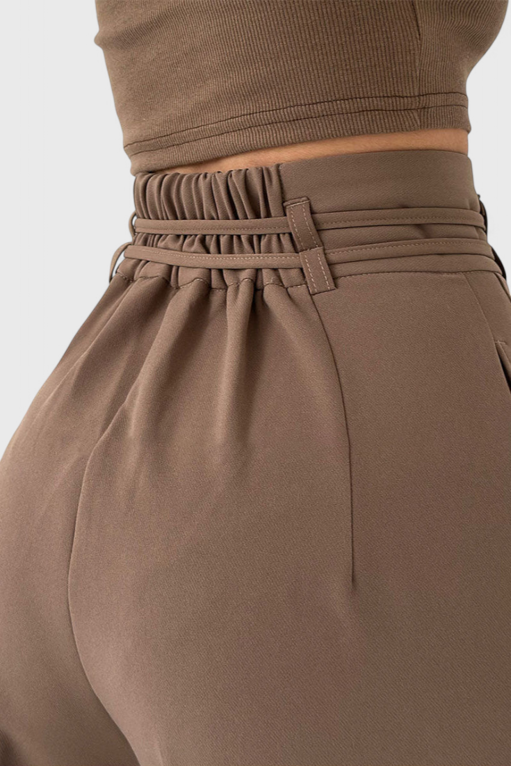 Sophie Pantalones de pierna ancha con lazo