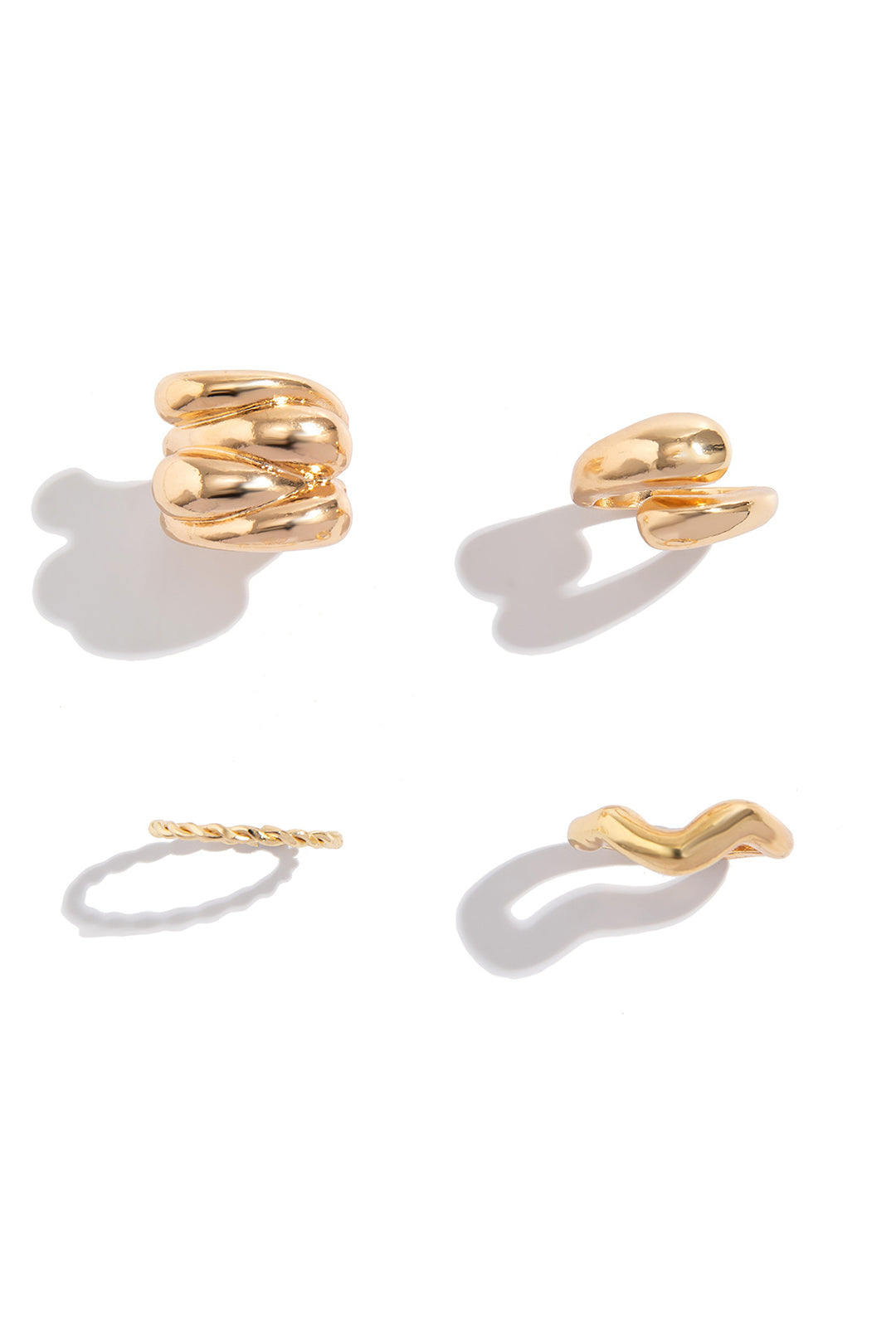 Set de 4 Anillos de Metal