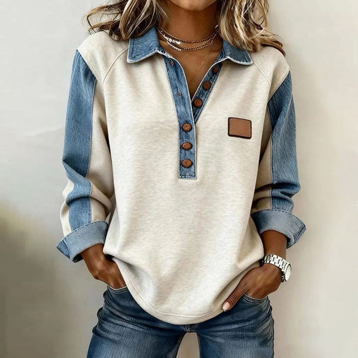 Carlota™ | Sudadera Casual Vintage de Manga Larga