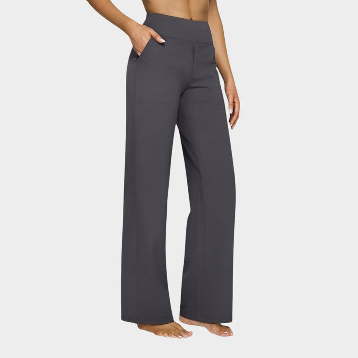 Calista™ | Pantalones de mujer de pierna ancha en marrón