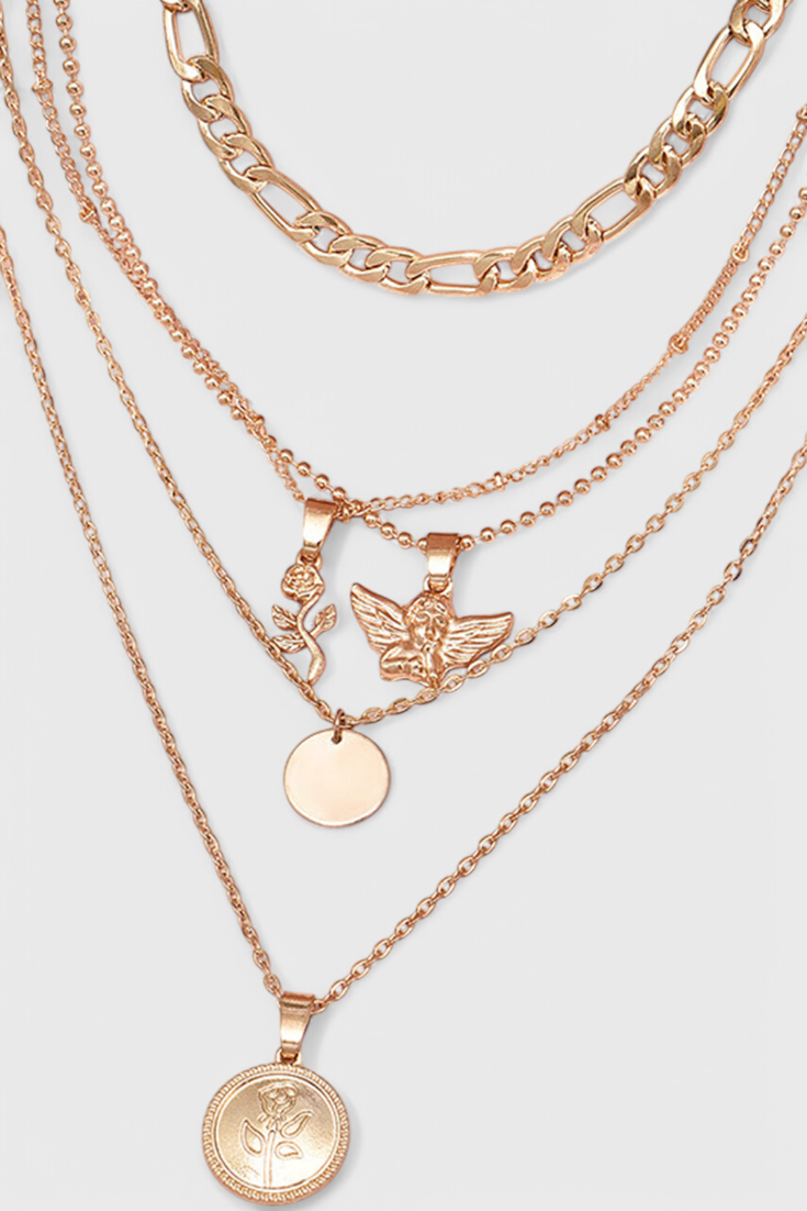 Collar de Rosa y Ángel