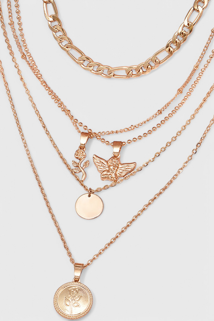 Collar de Rosa y Ángel