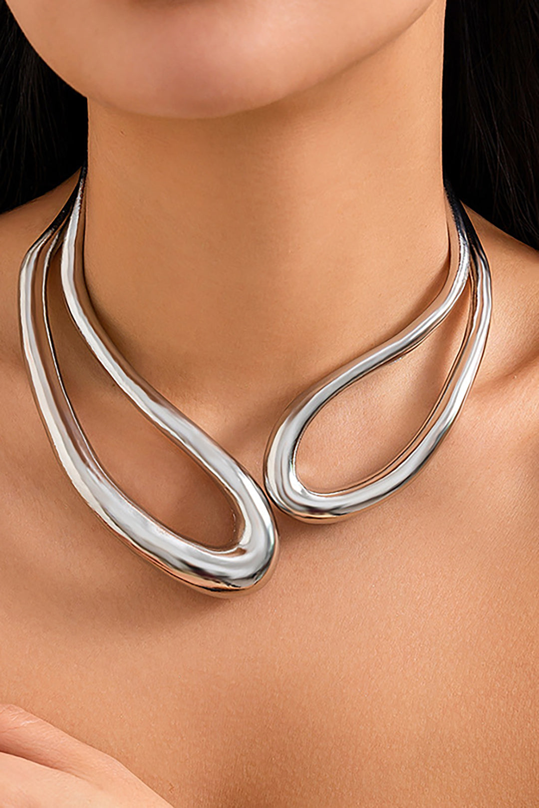 Asymmetrical Cut Collar