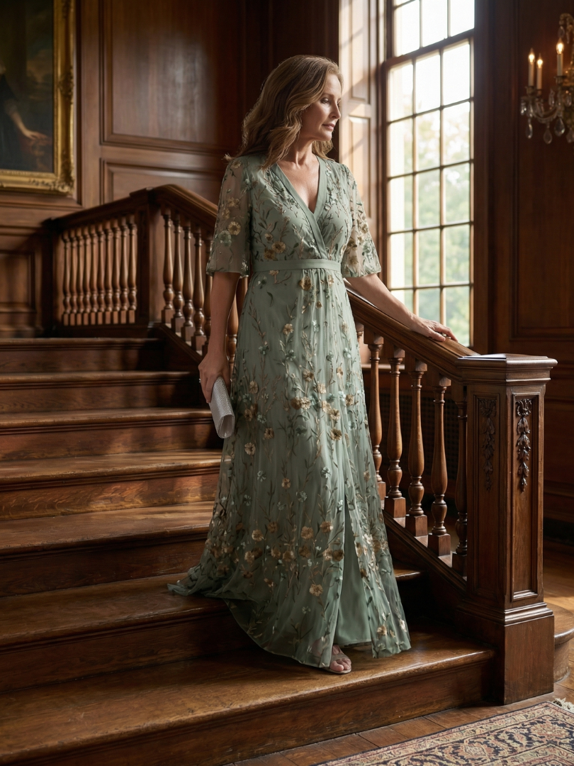 Selena™ | Vestido Maxi Halter Floral en Verde Salvia" can be rewritten as:

"Selena™ | Vestido Largo Halter Floral en Verde Salvia