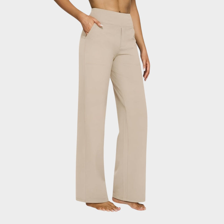 Calista™ | Pantalones de mujer de pierna ancha en marrón