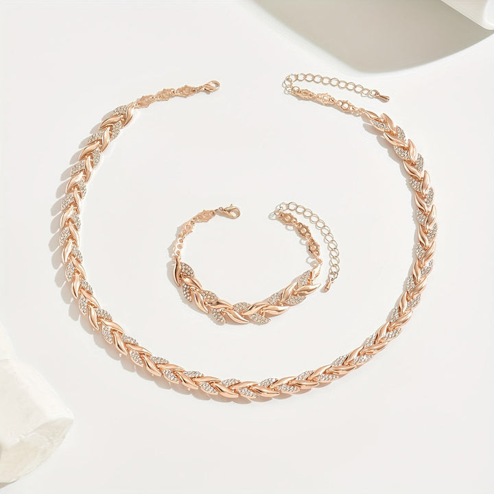 Claudine™ | Conjunto de Collar y Pulsera de Cola de Pez Artesanal
