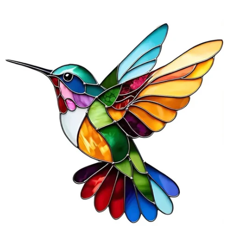 Collar Colibrí – Elegante Collar de Colibrí en Vibrantes Colores