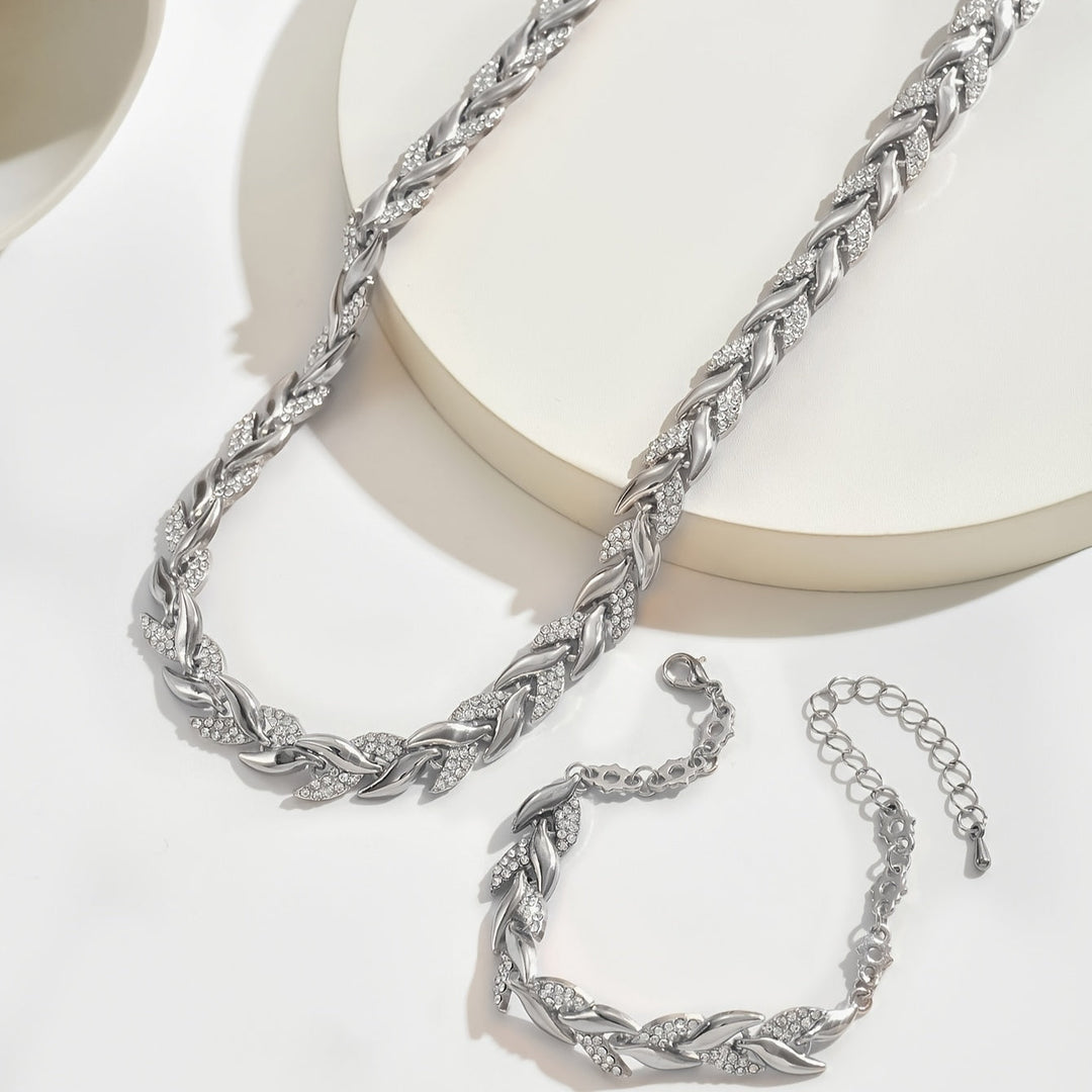 Claudine™ | Conjunto de Collar y Pulsera de Cola de Pez Artesanal