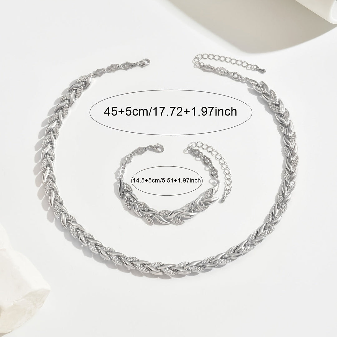 Claudine™ | Conjunto de Collar y Pulsera de Cola de Pez Artesanal