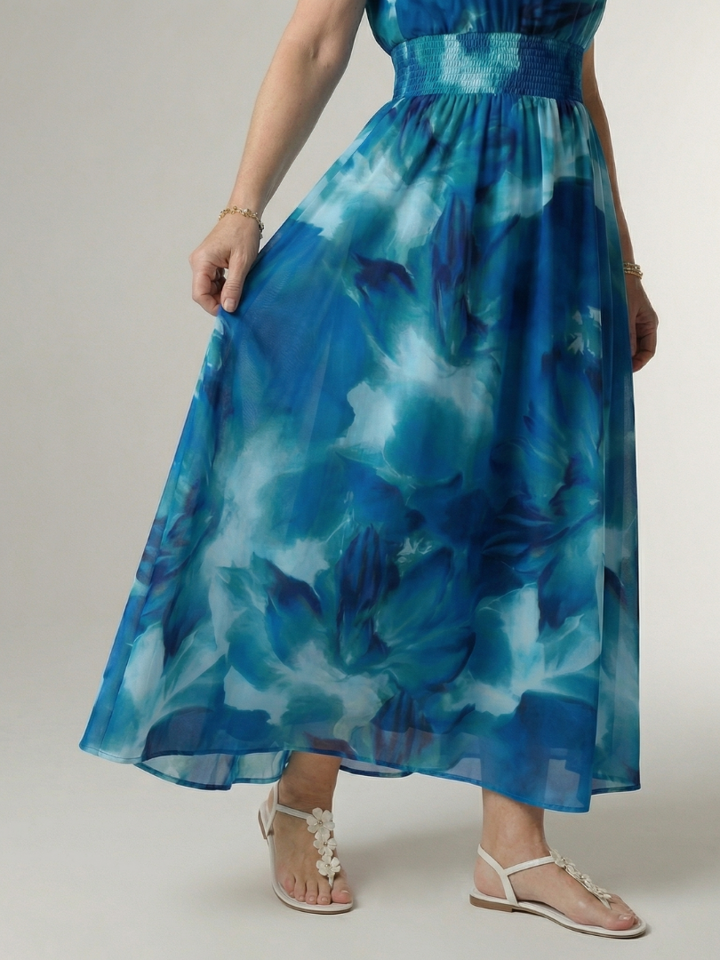 Silvana™ | Vestido Midi Halter con Cintura Ajustada