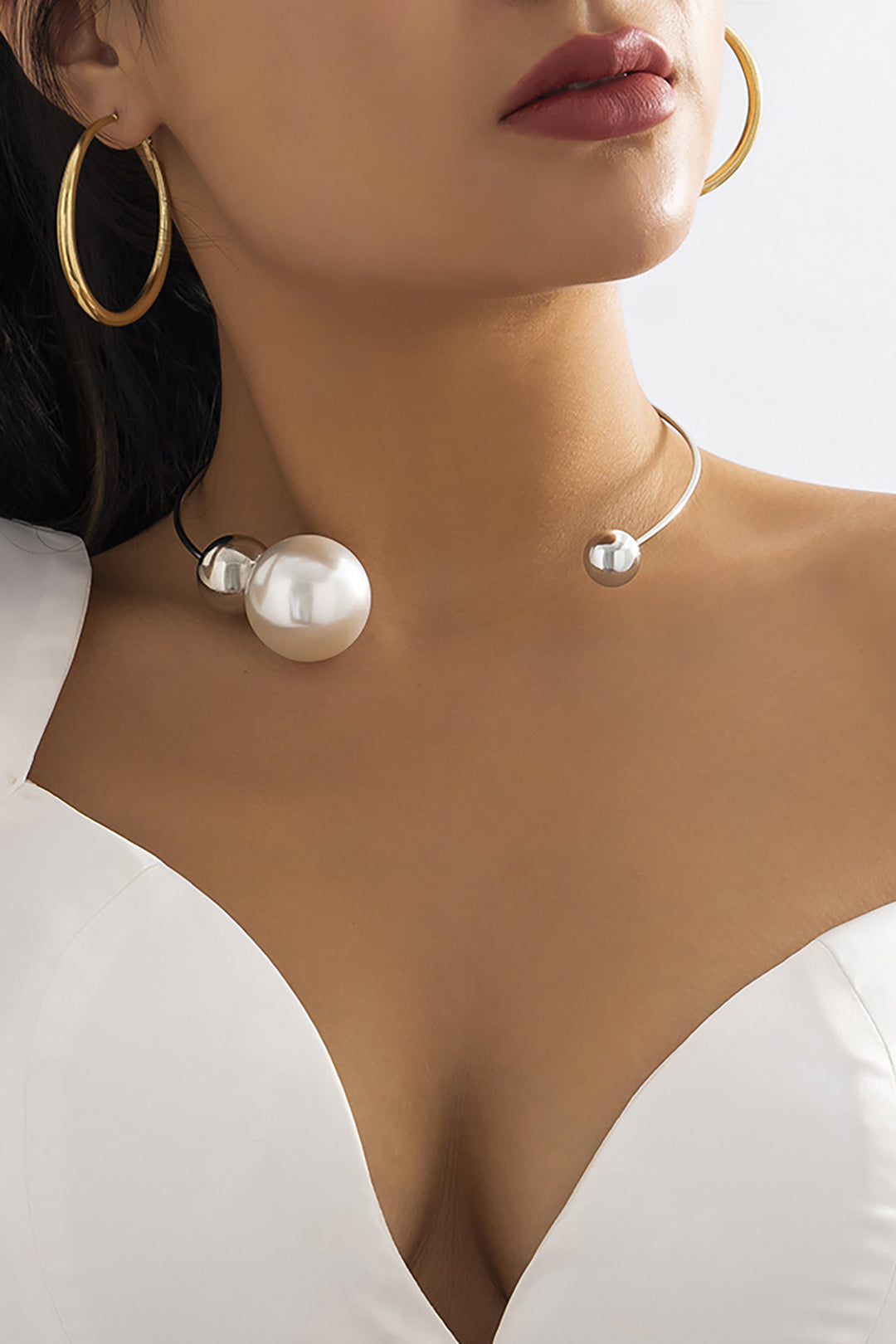 Collares de Perlas Metálicas
