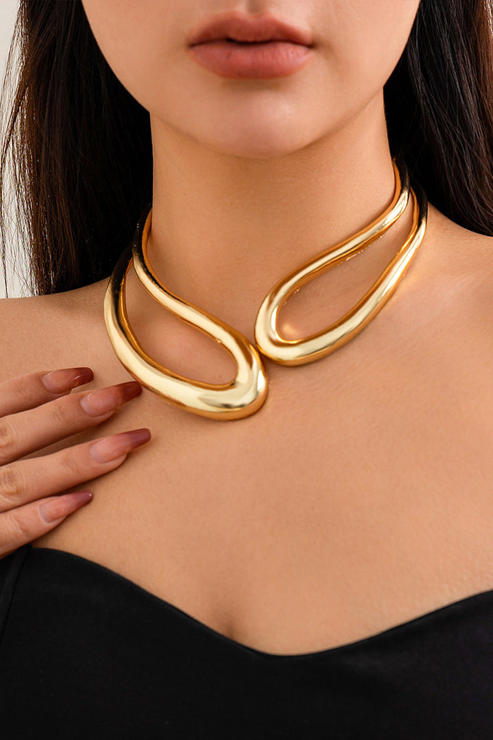 Asymmetrical Cut Collar