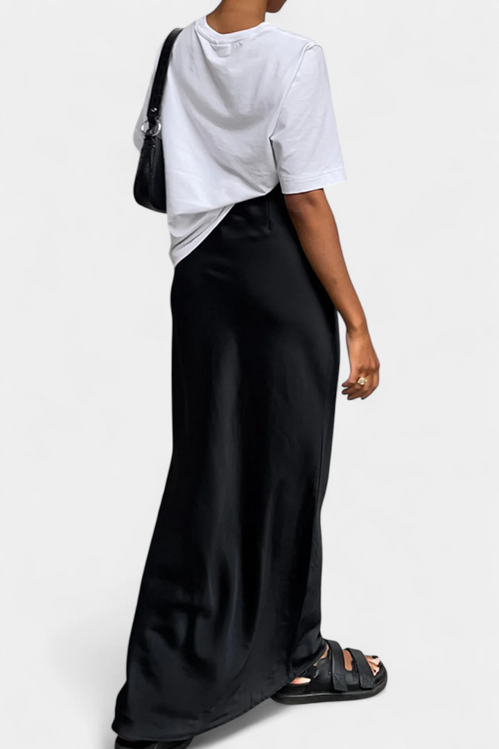 Fable Falda Maxi Utility con Diseño Sencillo y Acabado Elegante