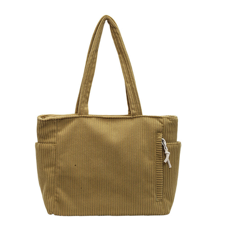 Tilda – Bolsa de hombro con diseño acanalado y detalle de cordón