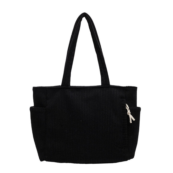 Tilda – Bolsa de hombro con diseño acanalado y detalle de cordón