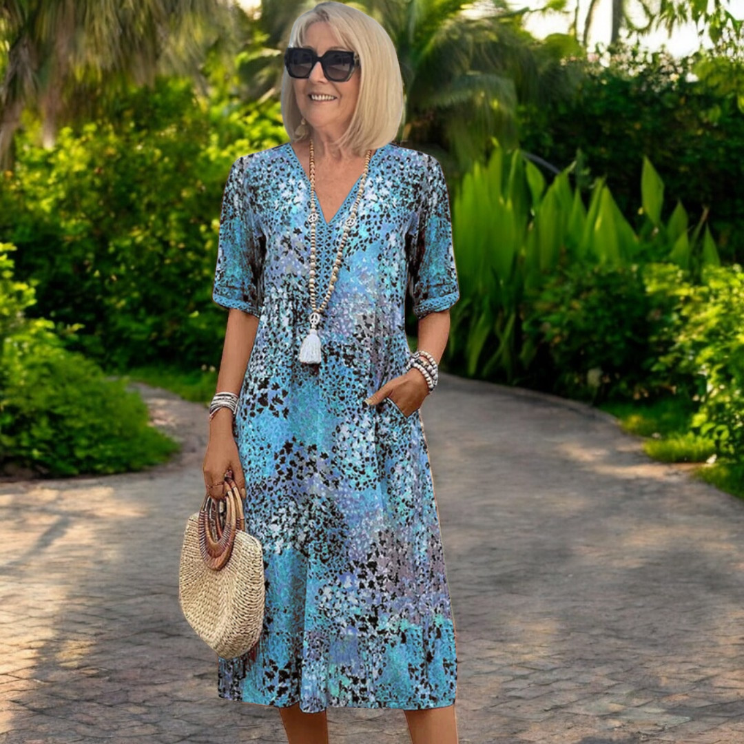 Iris™ | Vestido Liviano con Estampado Bohemio