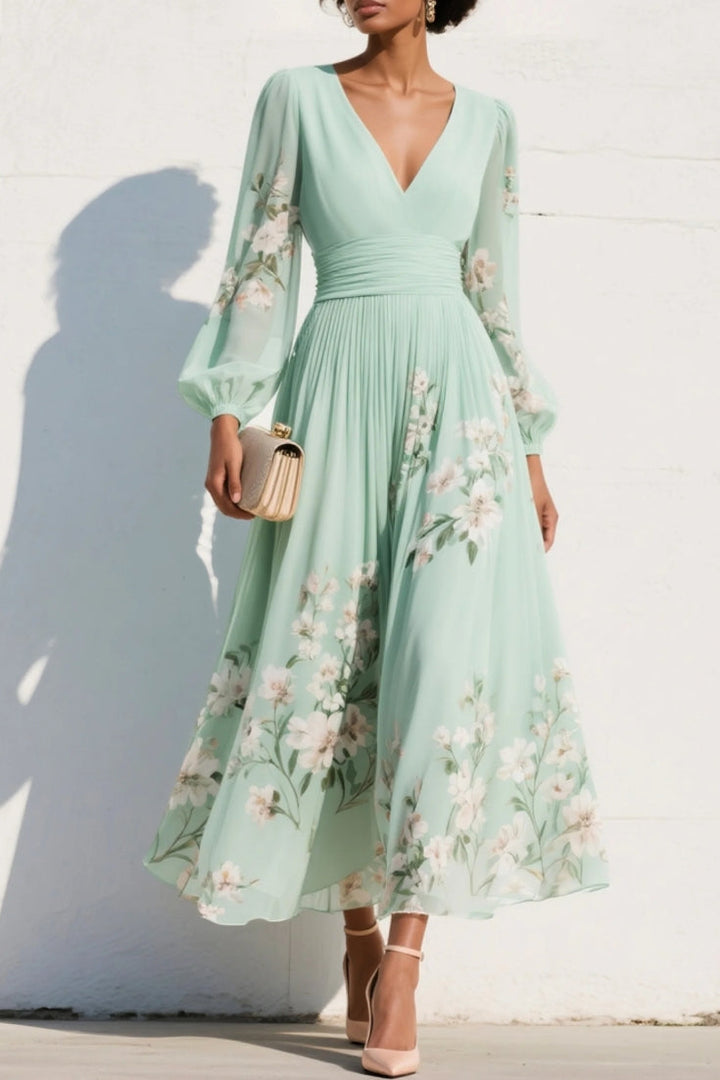Coral™ | Vestido Midi con Diseño Floral