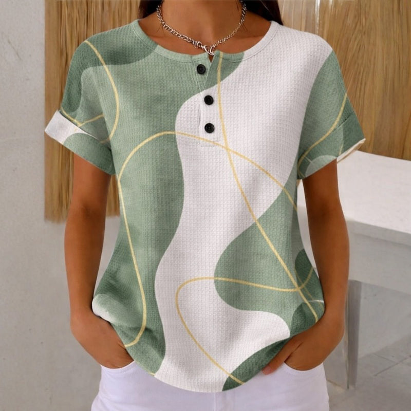 Daniela™ | Camisa Casual con Diseño de Bloques de Color