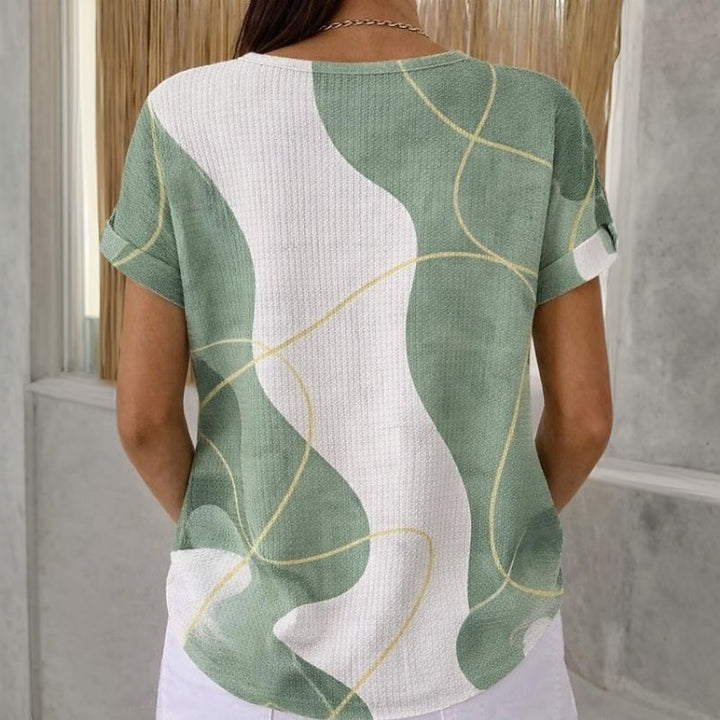 Daniela™ | Camisa Casual con Diseño de Bloques de Color