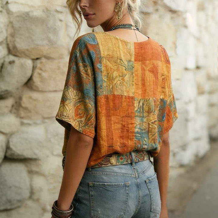 Adriana™ | Blusa Vintage con Diseño de Libélulas