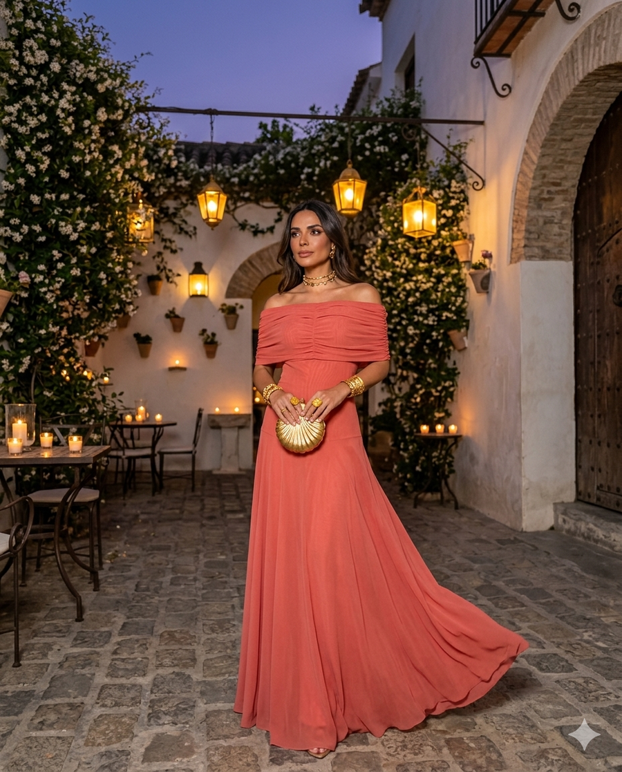 Vestido Hombros Descubiertos