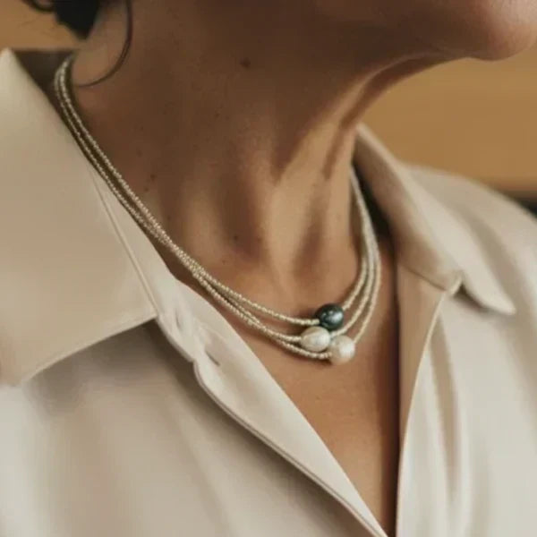 Collar de Perlas Naturales Elegantes