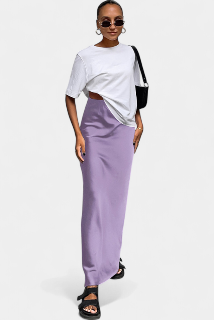 Fable Falda Maxi Utility con Diseño Sencillo y Acabado Elegante