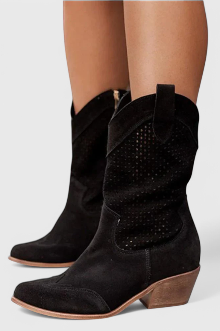 Botas de Vaquero Modernas Annalla con Cremallera Lateral