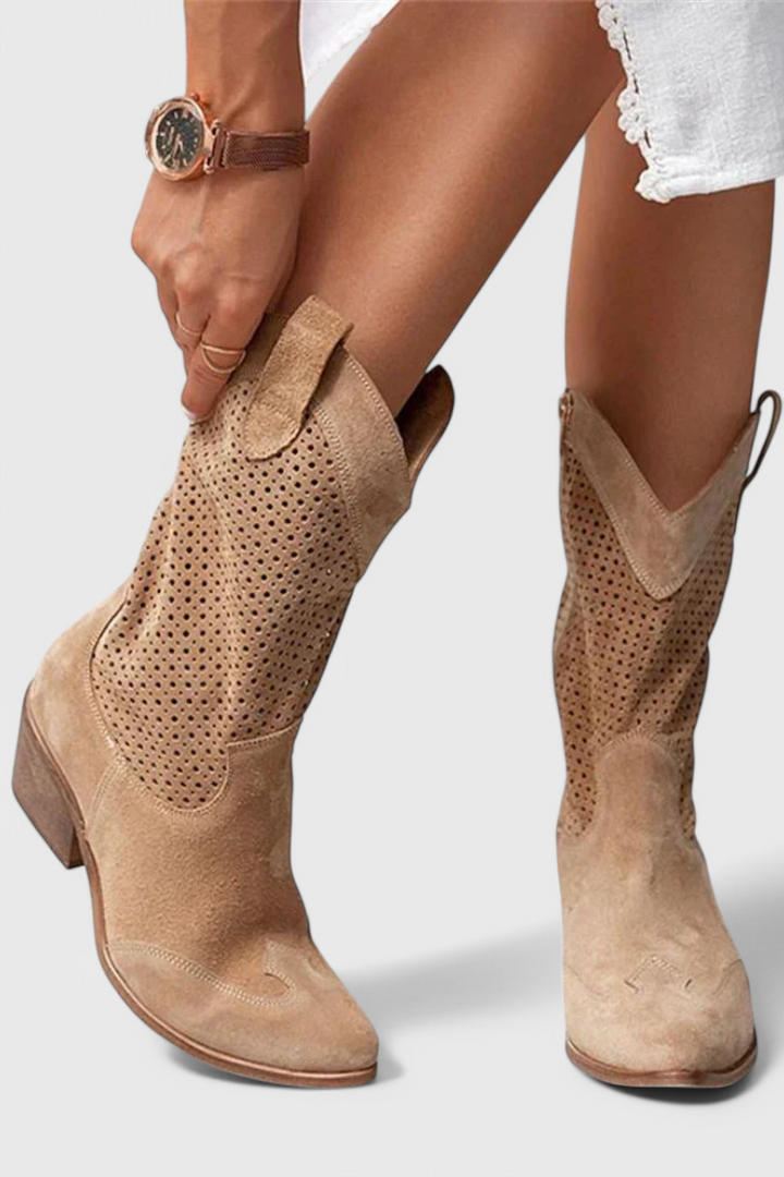 Botas de Vaquero Modernas Annalla con Cremallera Lateral