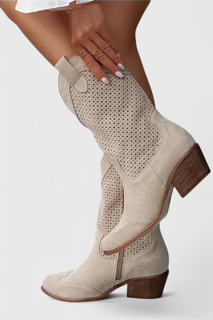 Botas de Vaquero Modernas Annalla con Cremallera Lateral