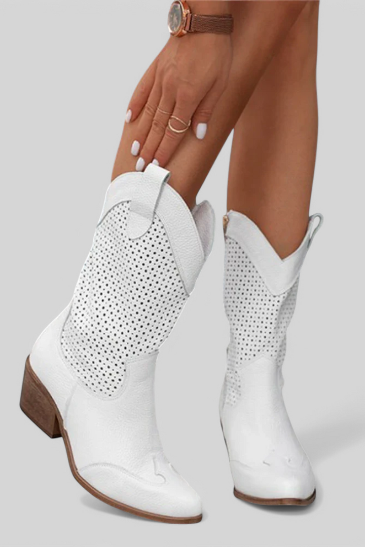 Botas de Vaquero Modernas Annalla con Cremallera Lateral