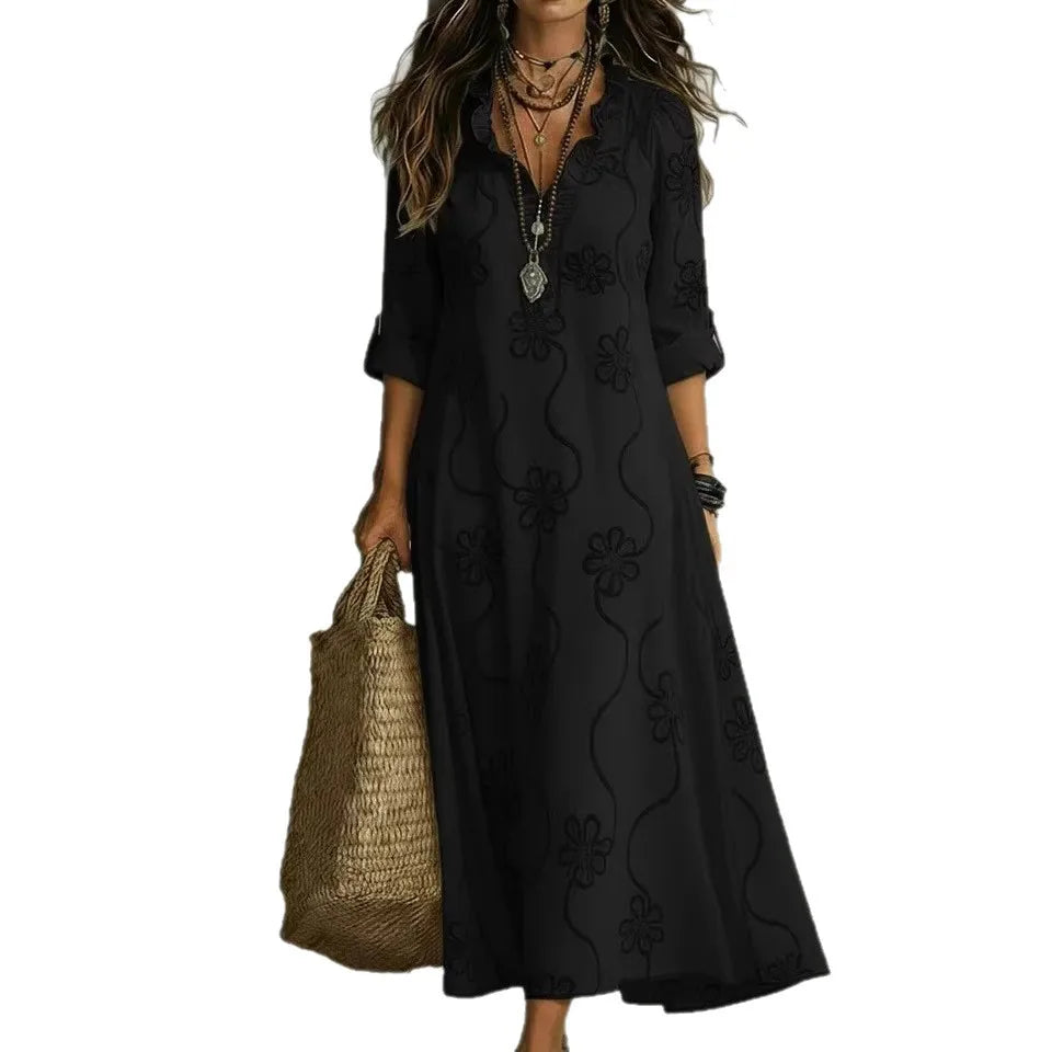 Bonifacia™ | Long Linen Dress
