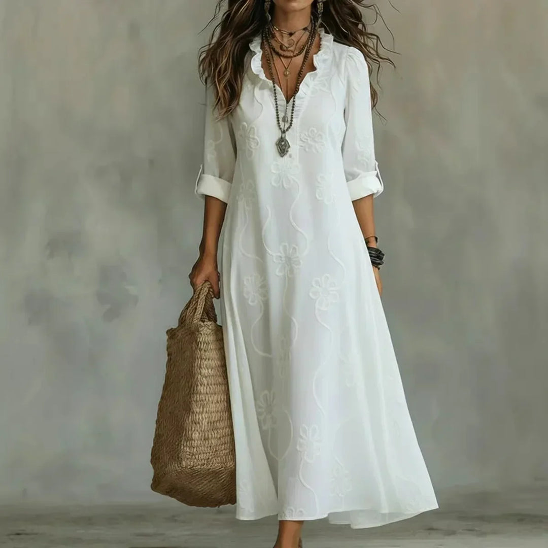 Bonifacia™ | Long Linen Dress