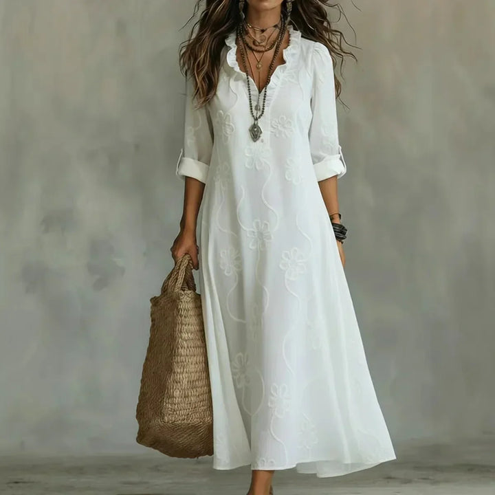 Bonifacia™ | Long Linen Dress