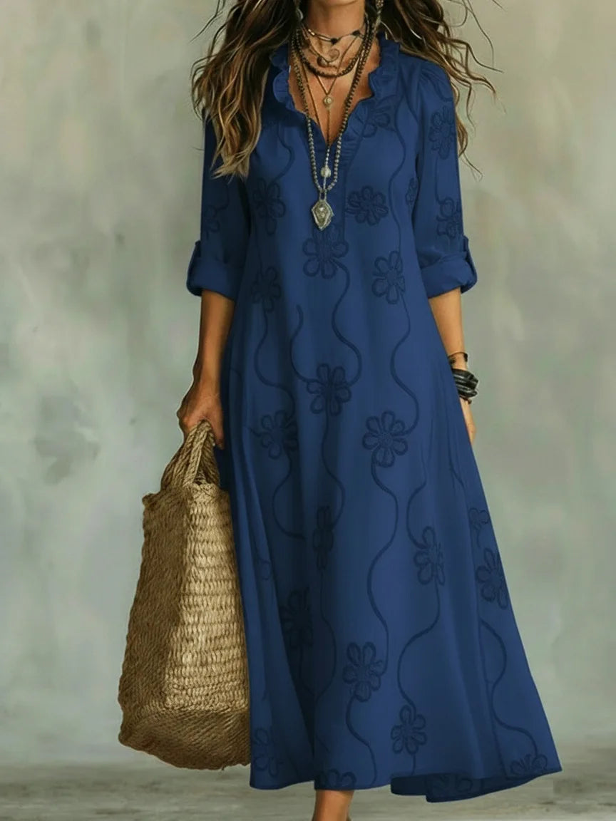 Bonifacia™ | Long Linen Dress