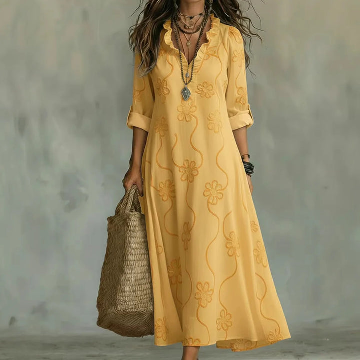 Bonifacia™ | Long Linen Dress