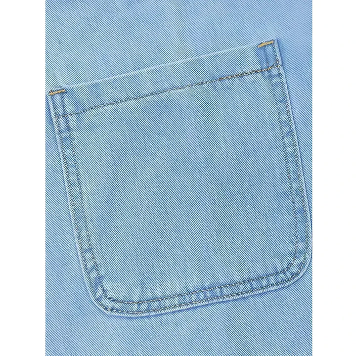 Honorata™ | Vestido de mezclilla sin mangas con fruncido