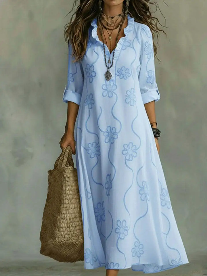 Bonifacia™ | Long Linen Dress