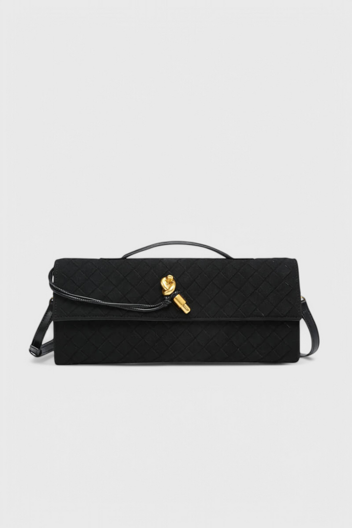 Bolso de Hombro Clásico de Ante Melanie