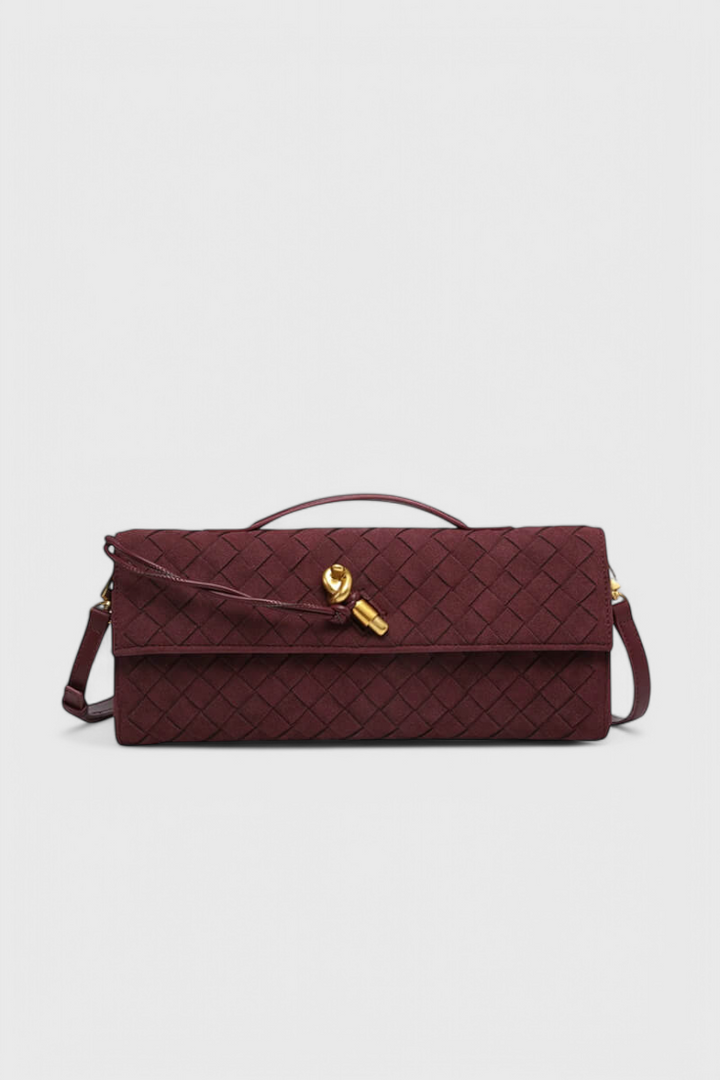 Bolso de Hombro Clásico de Ante Melanie