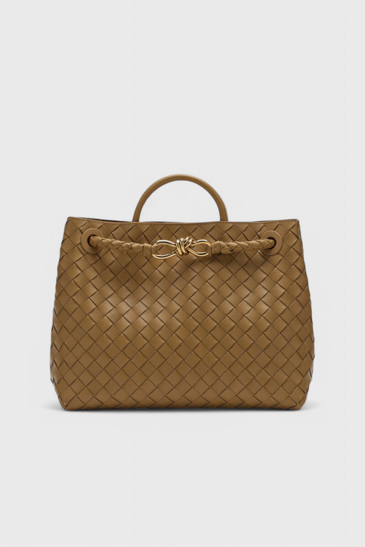 Bolsa Diaria Tejida en Color Índigo