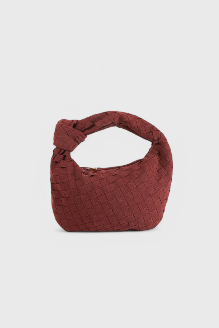 Mini Bolso Woven Remi con Detalle de Nudo