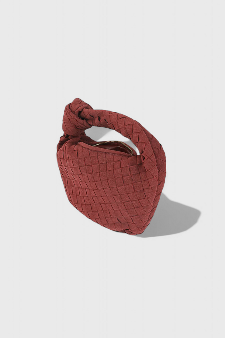 Mini Bolso Woven Remi con Detalle de Nudo