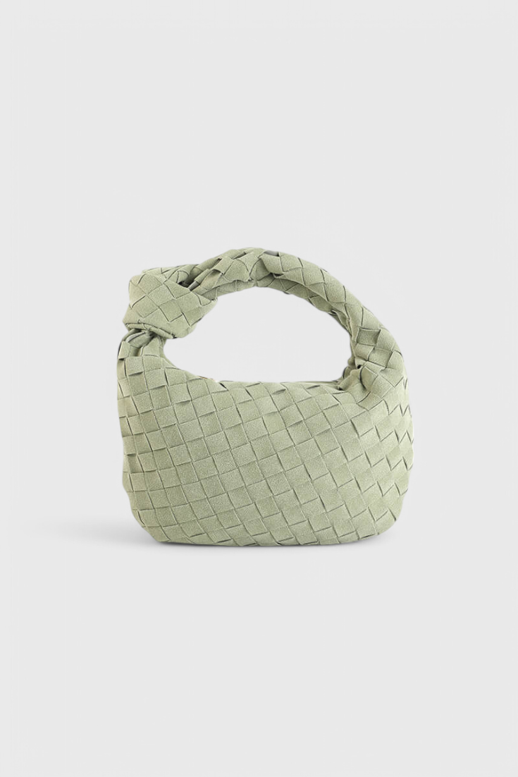 Mini Bolso Woven Remi con Detalle de Nudo